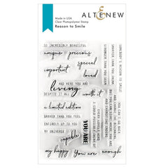 Altenew Clear Stamps Reason To Smile