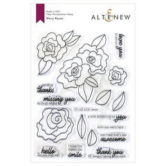 Altenew Clear Stamps Wavy Roses