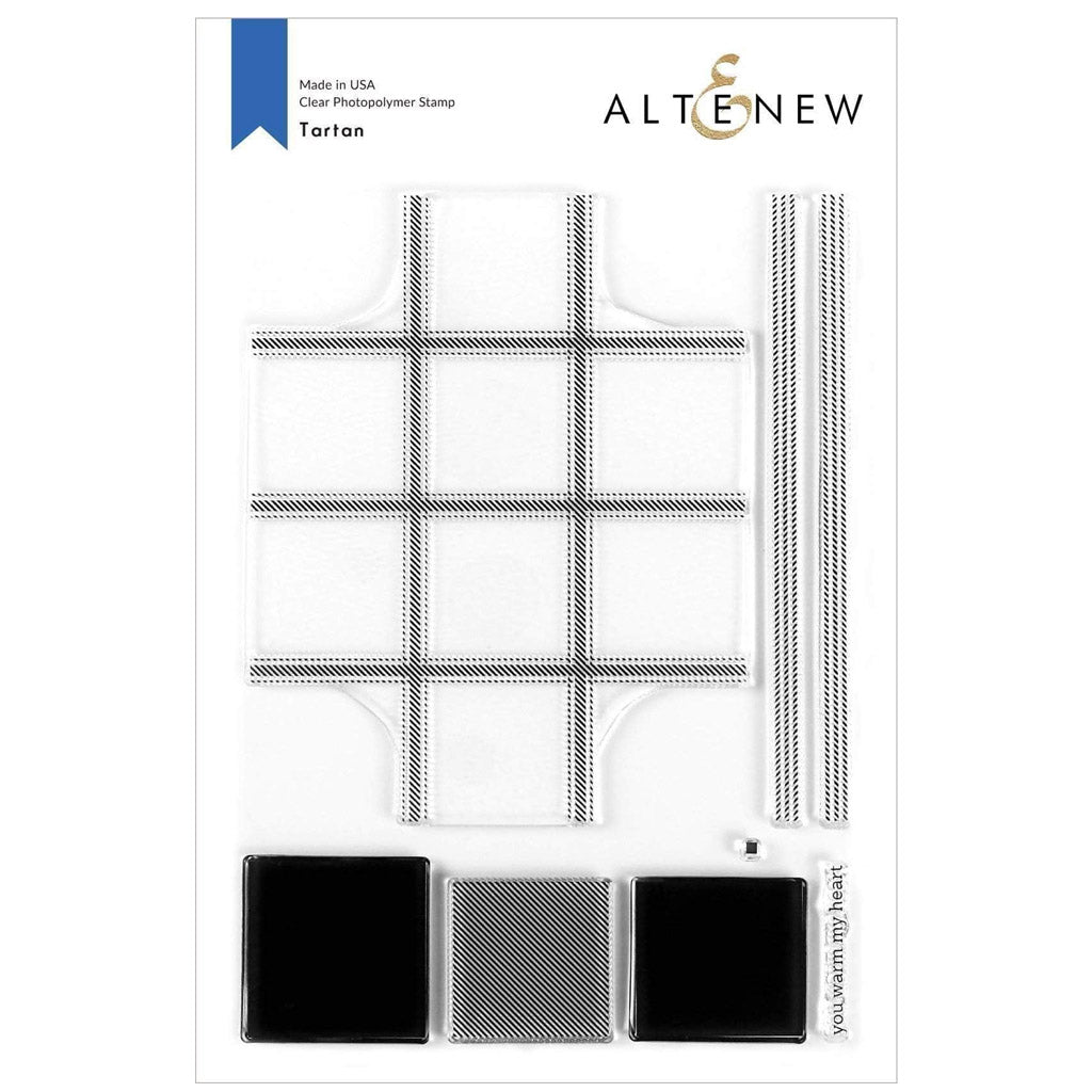 Altenew Clear Stamps Tartan