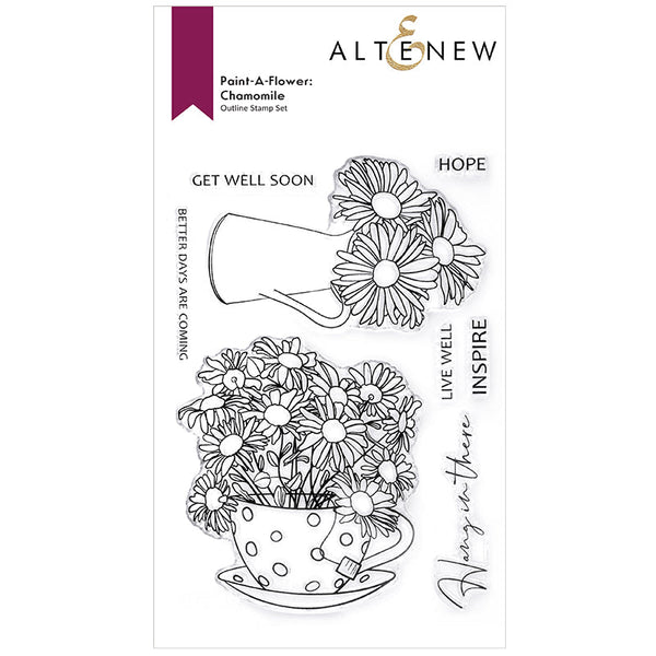 Altenew Clear Stamps Paint-A-Flower Chamomile Outline