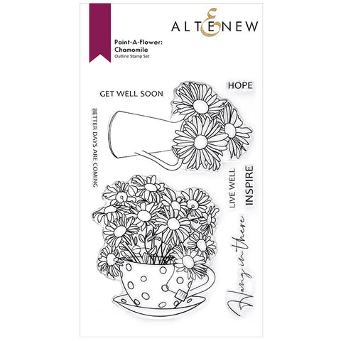 Altenew Clear Stamps Paint-A-Flower Chamomile Outline
