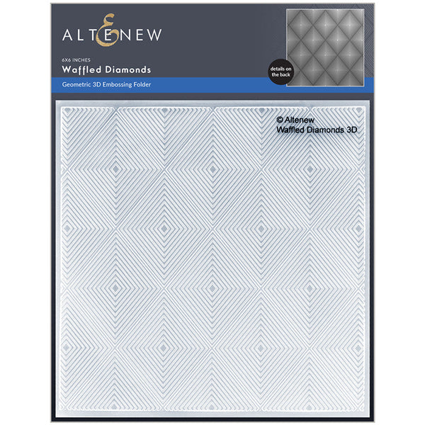 Altenew Embossing Folder Waffled Diamonds