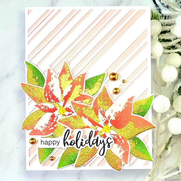 Altenew Dies Dry Brush Poinsettia