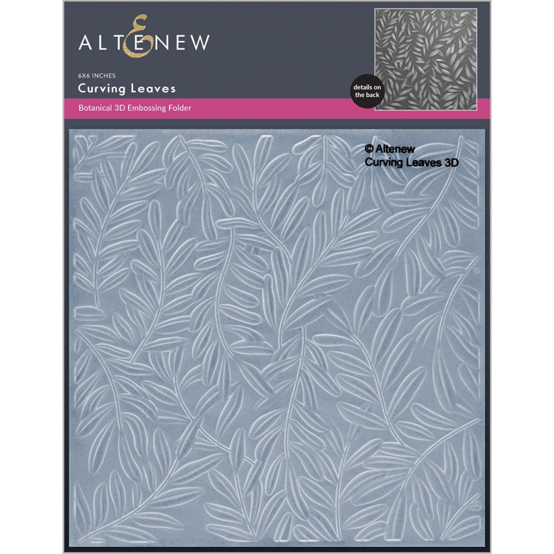 Altenew Embossing Folder Curving Leaves
