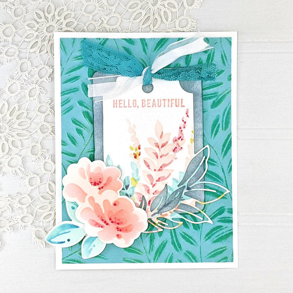 Altenew Embossing Folder Curving Leaves