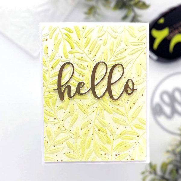 Altenew Embossing Folder Curving Leaves