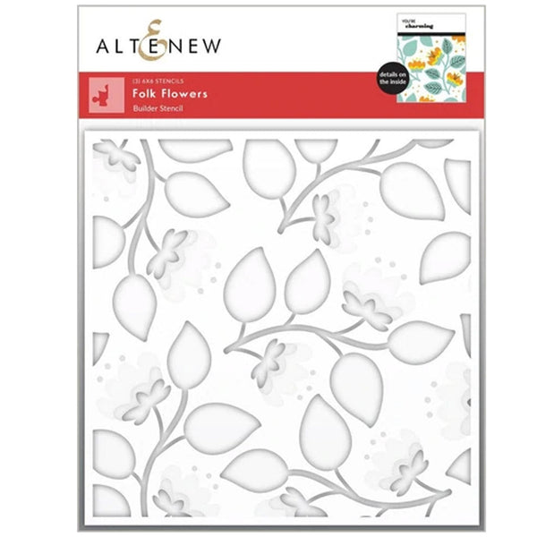 Altenew Stencil Folk Flowers