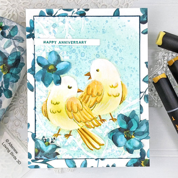 Altenew Embossing Folder Loving Birds