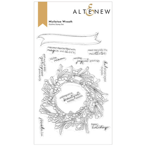 Altenew Clear Stamps Mistletoe Wreath