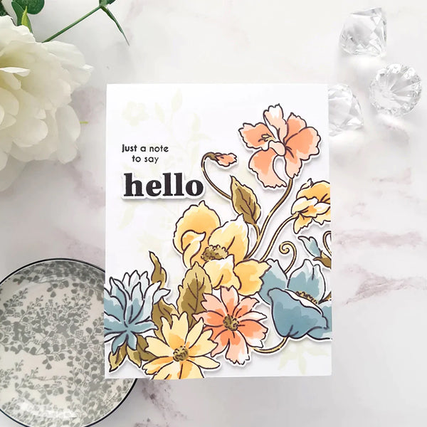 Altenew Clear Stamps Paint-A-Flower: Carefree Delight