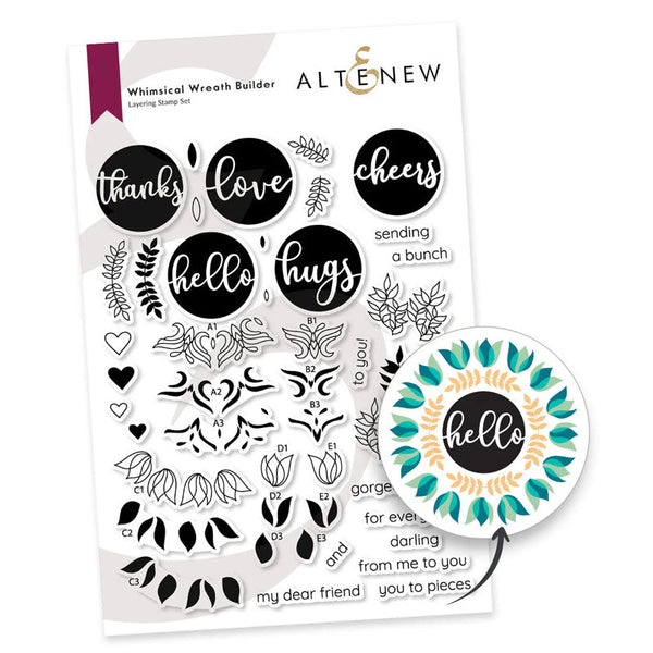 Altenew Clear Stamps Whimsical Wreath Builder