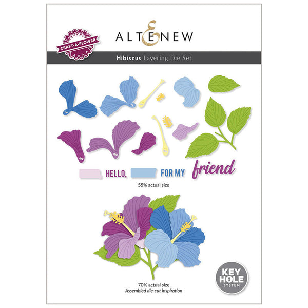 Altenew Dies Craft-A-Flower Hibiscus Layering