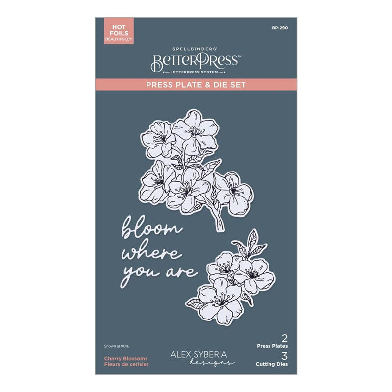Spellbinders Press Plates & Dies Cherry Blossoms
