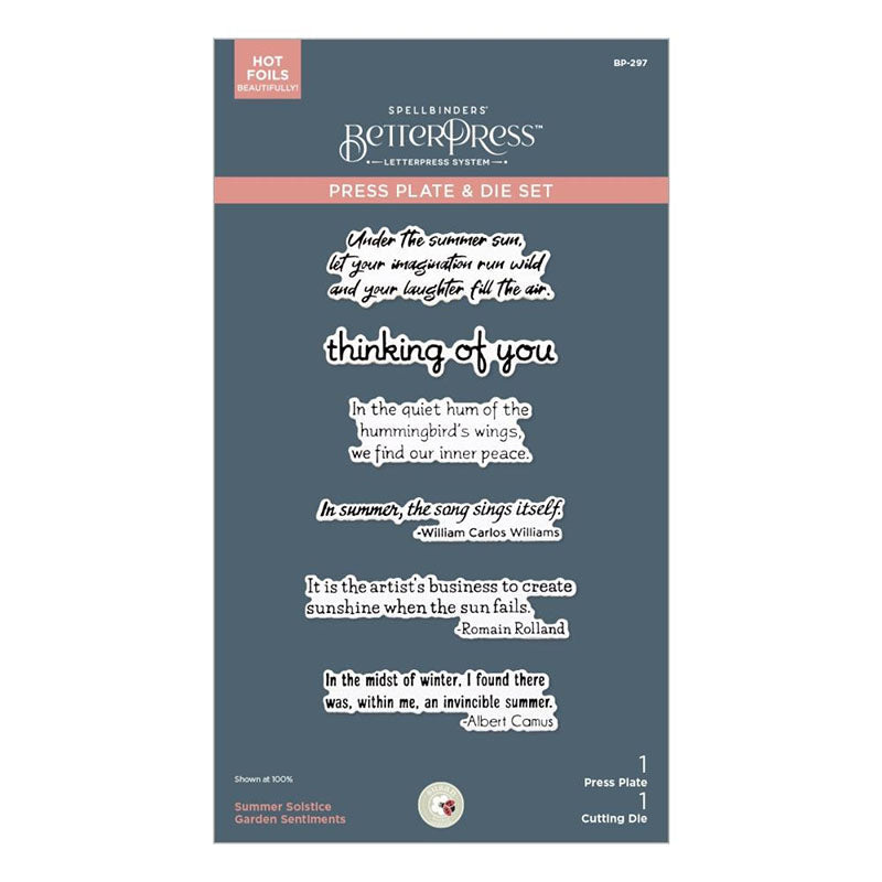Spellbinders Press Plates & Dies Summer Solstice Garden