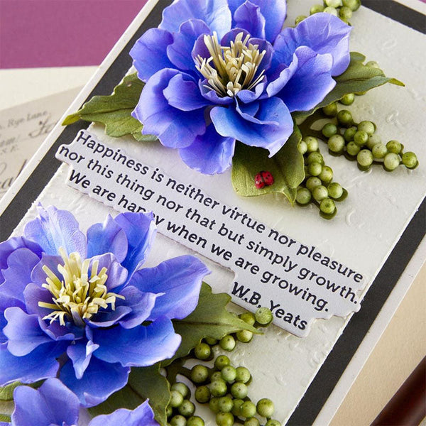 Spellbinders Press Plates The Poet's Garden Sentiments