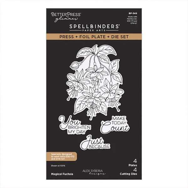 Spellbinders Press Plates Magical Fuchsia
