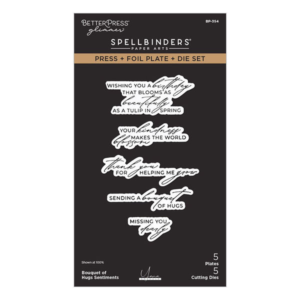 Spellbinders Press Plates & Dies Bouquet Of Hugs