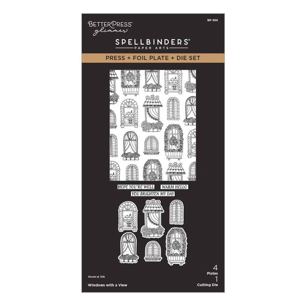 Spellbinders Press Plates Windows With a View
