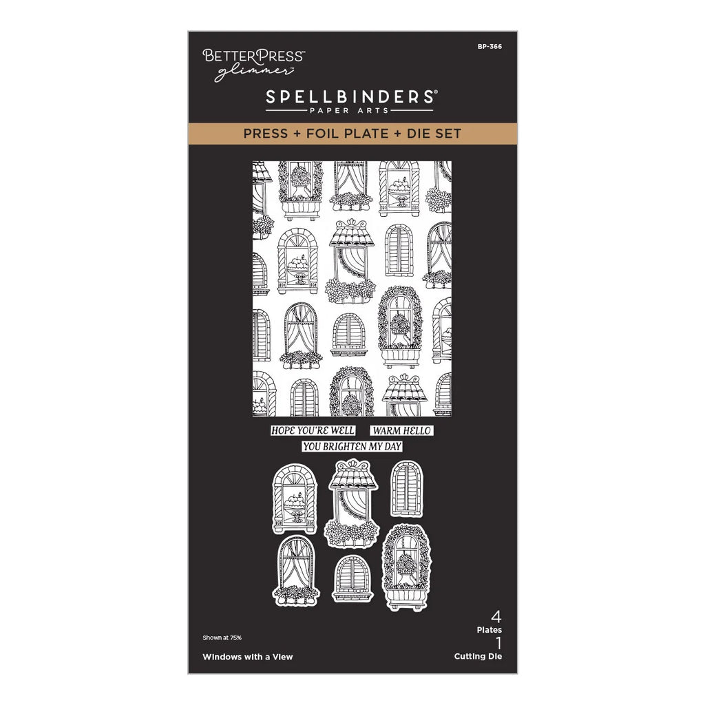 Spellbinders Press Plates Windows With a View