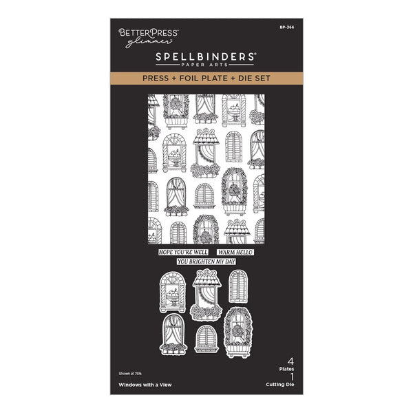 Spellbinders Press Plates Windows With a View