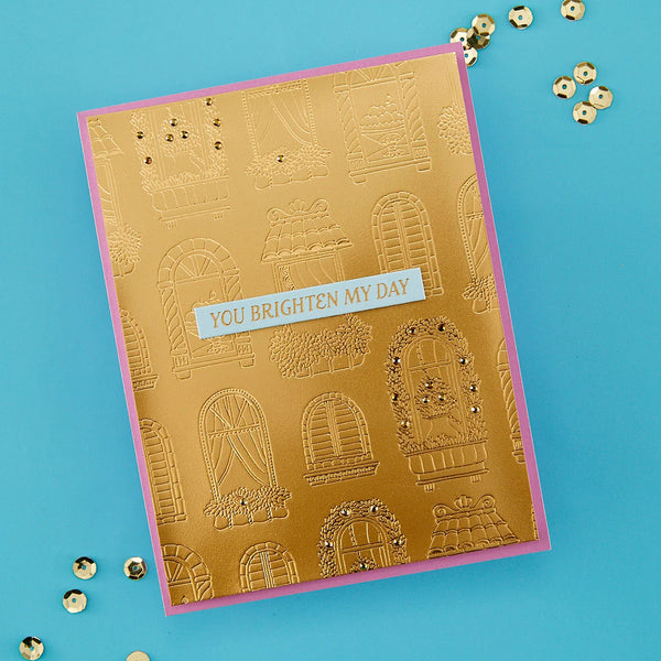 Spellbinders Press Plates Windows With a View