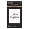 Spellbinders Press Plates Upright Italic Merry Christmas