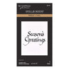 Spellbinders Press Plates Upright Italic Season's Greetings