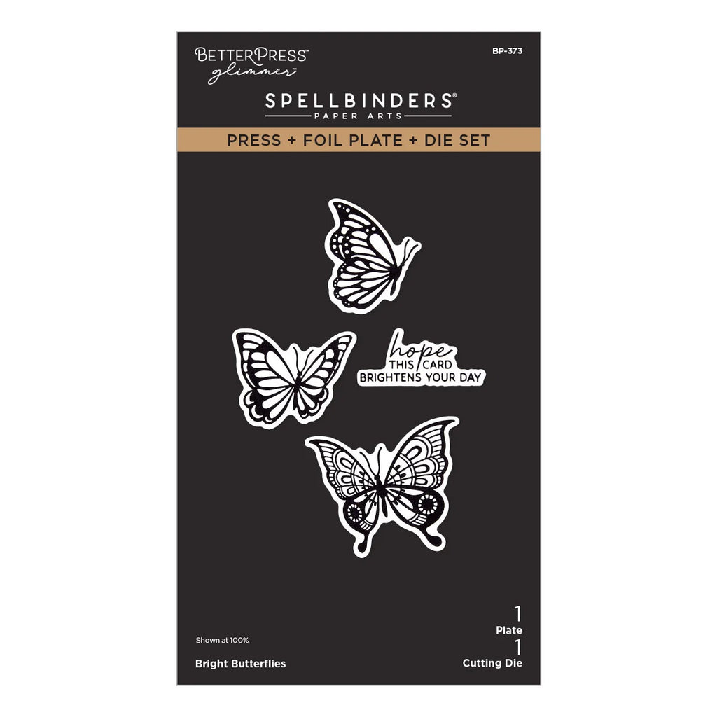 Spellbinders Press Plates Bright Butterflies