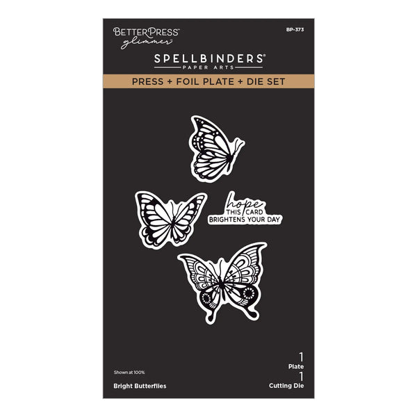 Spellbinders Press Plates Bright Butterflies