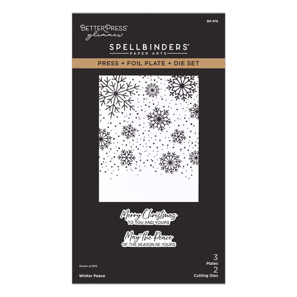 Spellbinders Press Plates Winter Peace