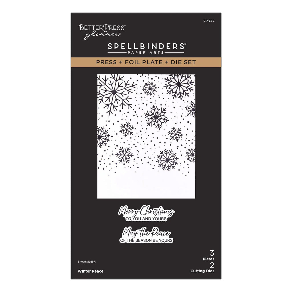 Spellbinders Press Plates Winter Peace
