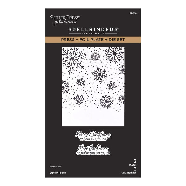 Spellbinders Press Plates Winter Peace