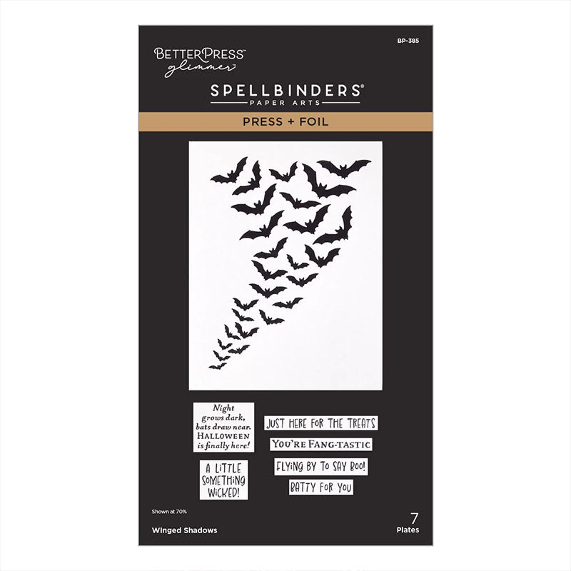 Spellbinders Press Plates Winged Shadows