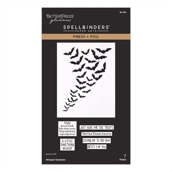 Spellbinders Press Plates Winged Shadows