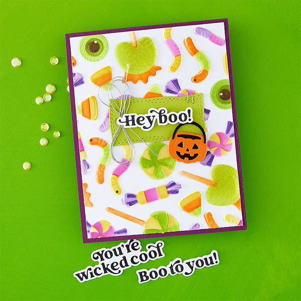 Spellbinders Press Plates Spooky Sentiments