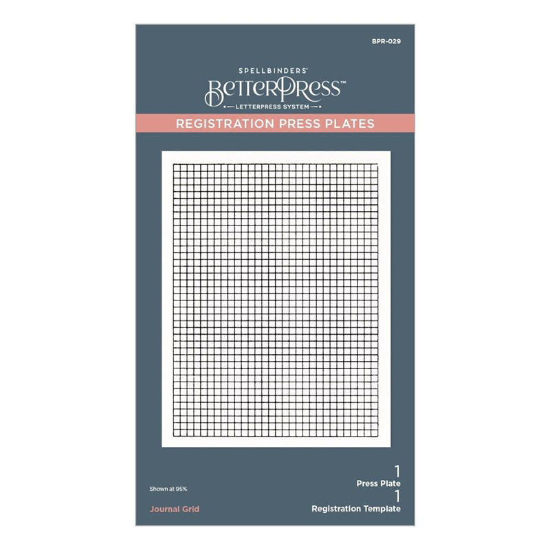 Spellbinders Press Plates Journal Grid