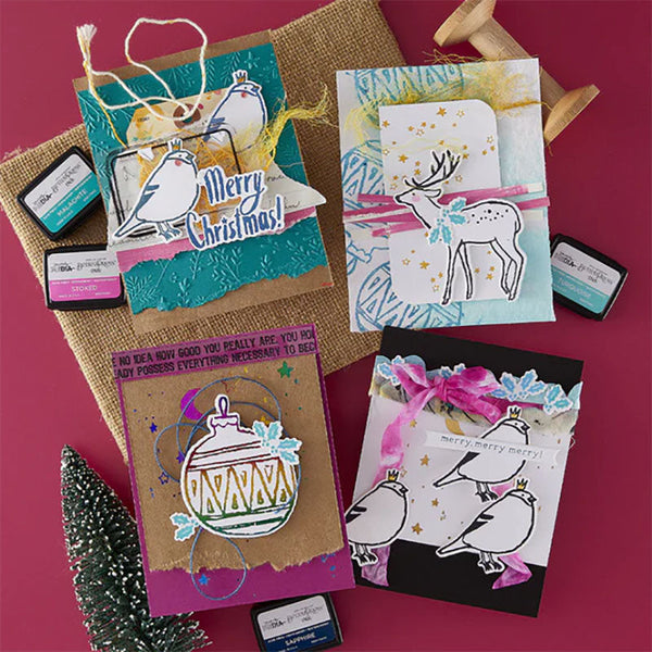 Spellbinders Press Plates Starry Merry Christmas