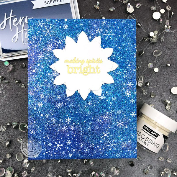 Hero Arts Cling Stamp Snowflake Swirl