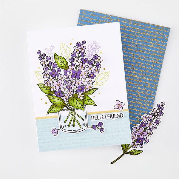 Hero Arts Cling Stamps Birdsong Script