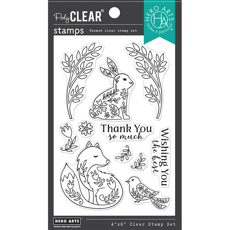 Hero Arts Clear Stamps Folk Animals