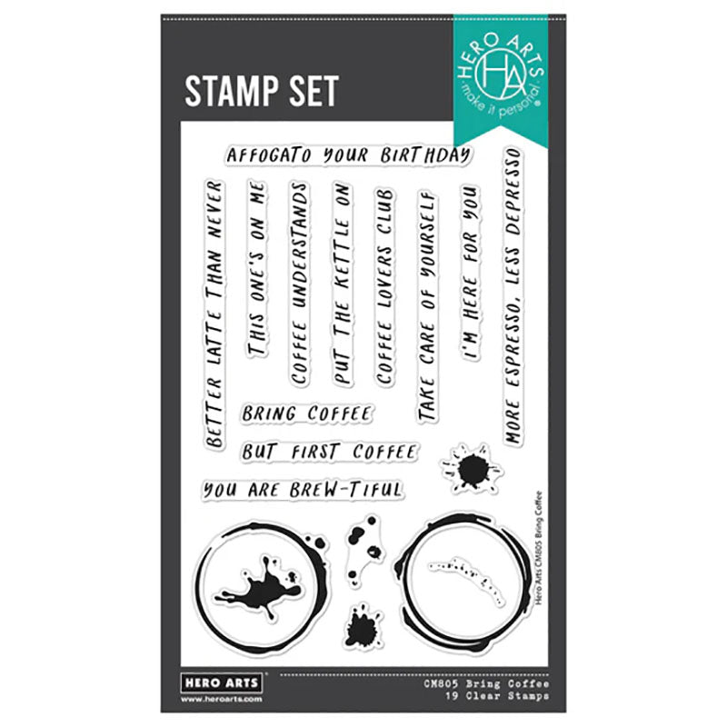 Hero Arts Clear Stamps Bring Coffee