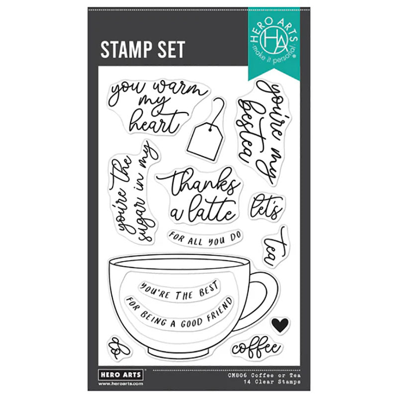 Hero Arts Clear Stamps Coffee Or Tea