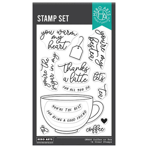 Hero Arts Clear Stamps Coffee Or Tea