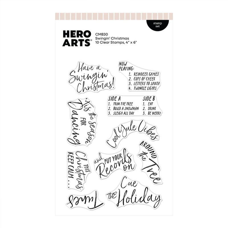 Hero Arts Clear Stamps Swingin' Christmas