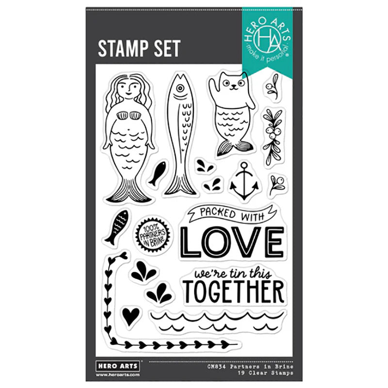 Hero Arts Clear Stamps Partners In Brine
