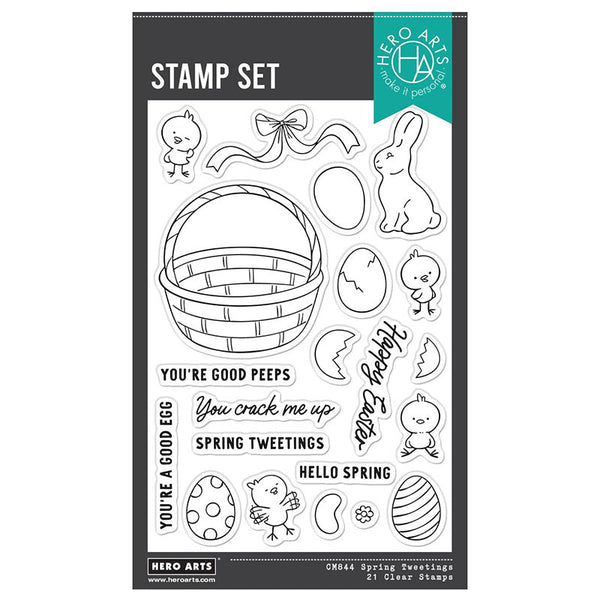 Hero Arts Clear Stamps Spring Tweetings