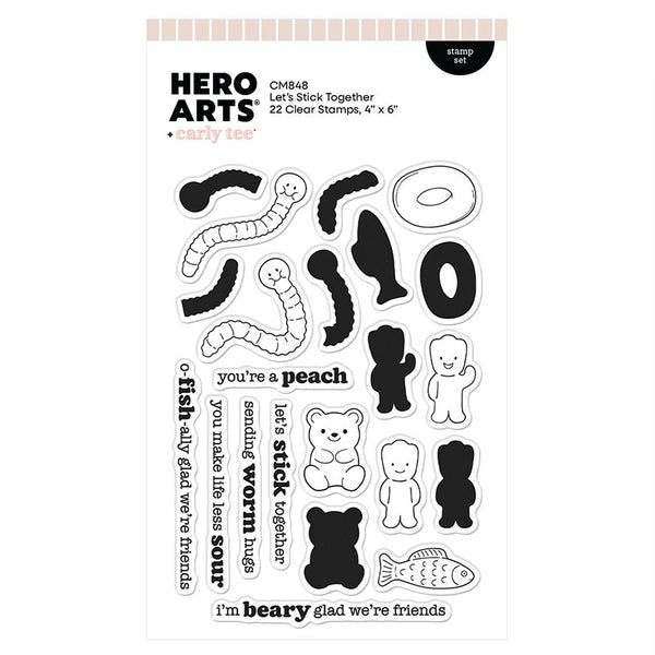 Hero Arts Clear Stamps Let's Stick Together