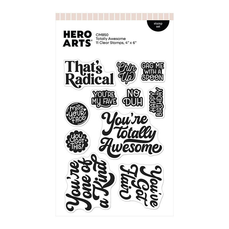 Hero Arts Clear Stamps Totally Awesome