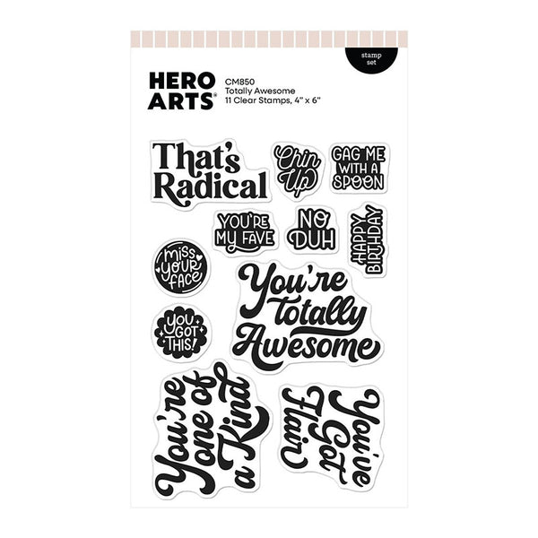 Hero Arts Clear Stamps Totally Awesome