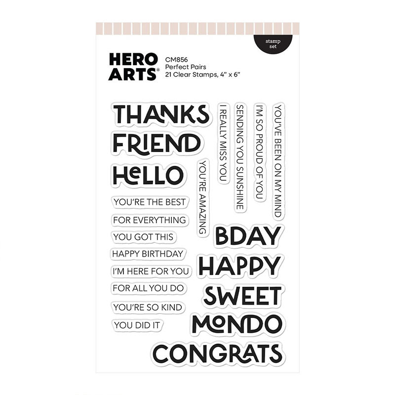Hero Arts Clear Stamps Perfect Pairs